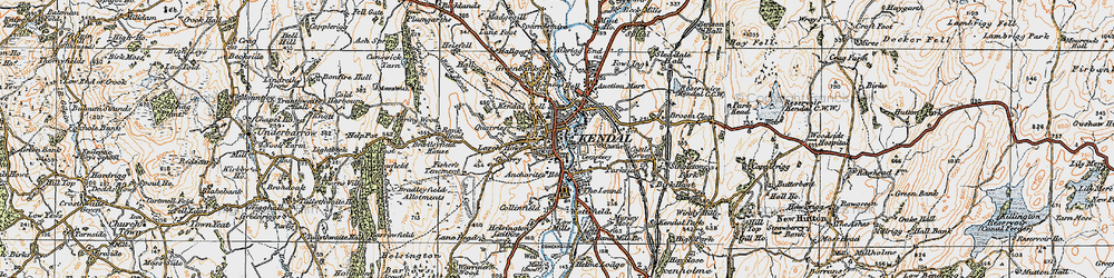Old map of Bradleyfield Ho in 1925