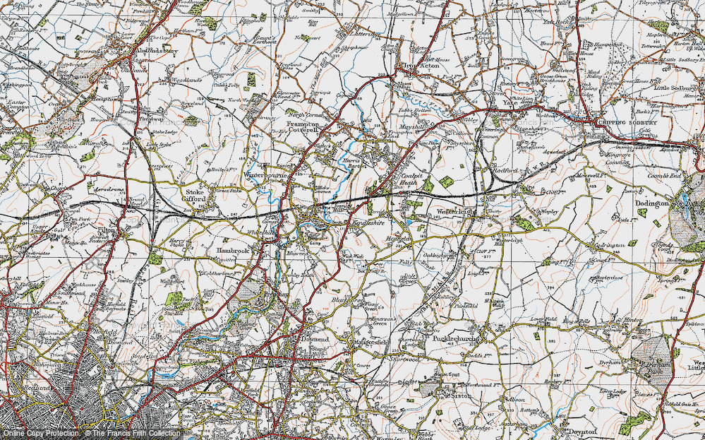 Old Map of Kendleshire, 1919 in 1919