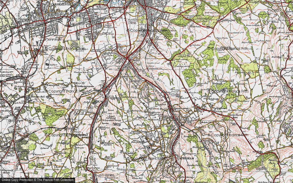 Old Map of Kenley, 1920 in 1920