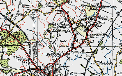 Old map of Kennington in 1921
