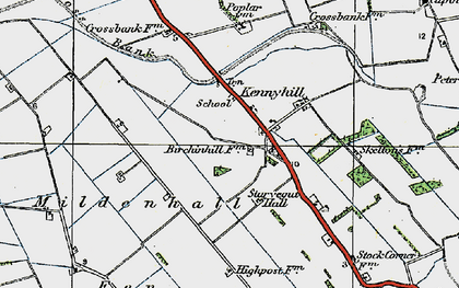 Old map of Kenny Hill in 1920