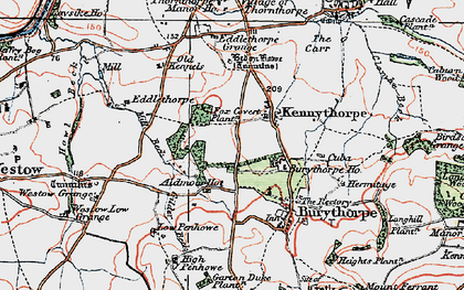 Old map of Kennythorpe in 1924