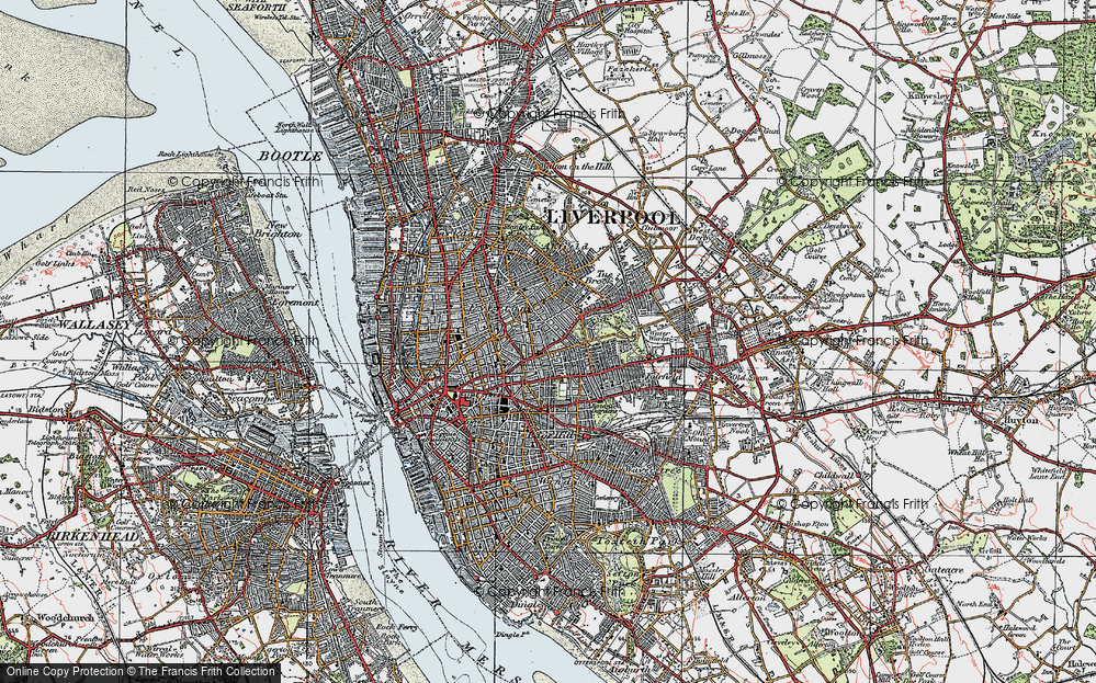 Old Map of Kensington, 1923 in 1923