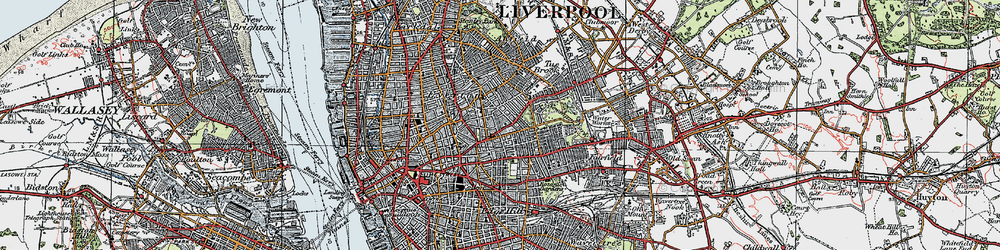 Old map of Kensington in 1923