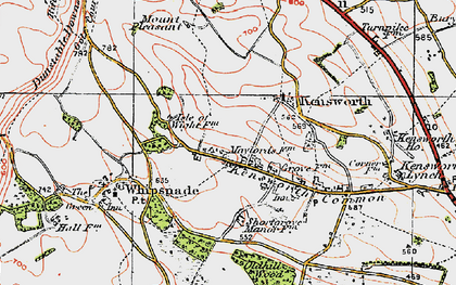 Old map of Kensworth in 1920