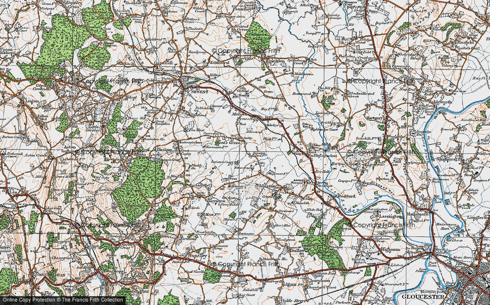 Old Map of Kent's Green, 1919 in 1919