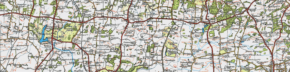 Old map of Kent Street in 1920