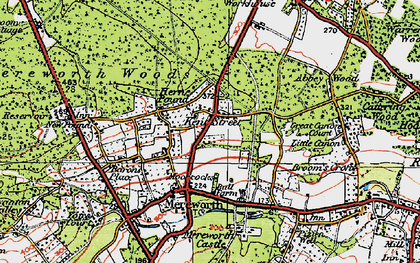 Old map of Kent Street in 1920