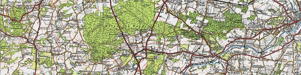 Old map of Kent Street in 1920
