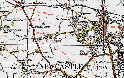 Old map of Kenton in 1925
