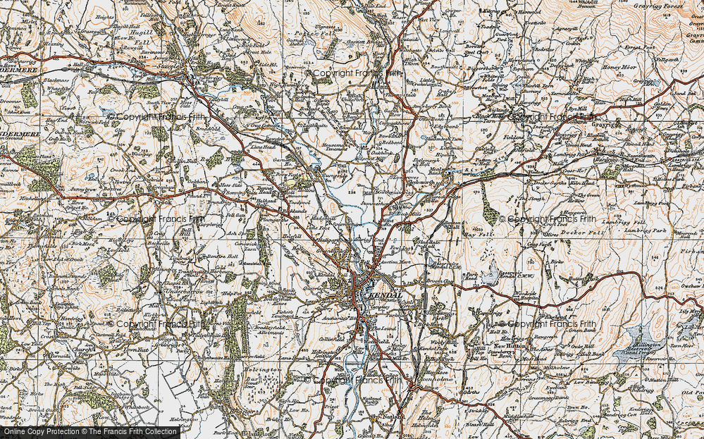 Old Map of Kentrigg, 1925 in 1925