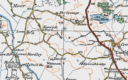 Old map of Kenwick Park in 1921