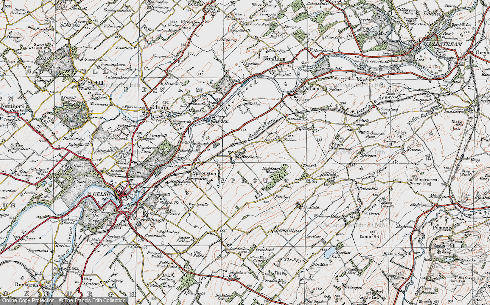 Old Map of Kerchesters, 1926 in 1926