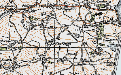 Old map of Kernborough in 1919