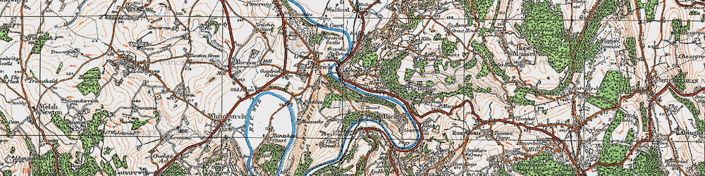 Old map of Baynhams in 1919