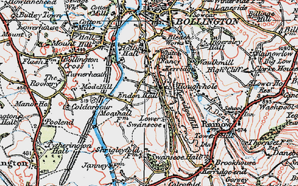 Old map of Kerridge in 1923