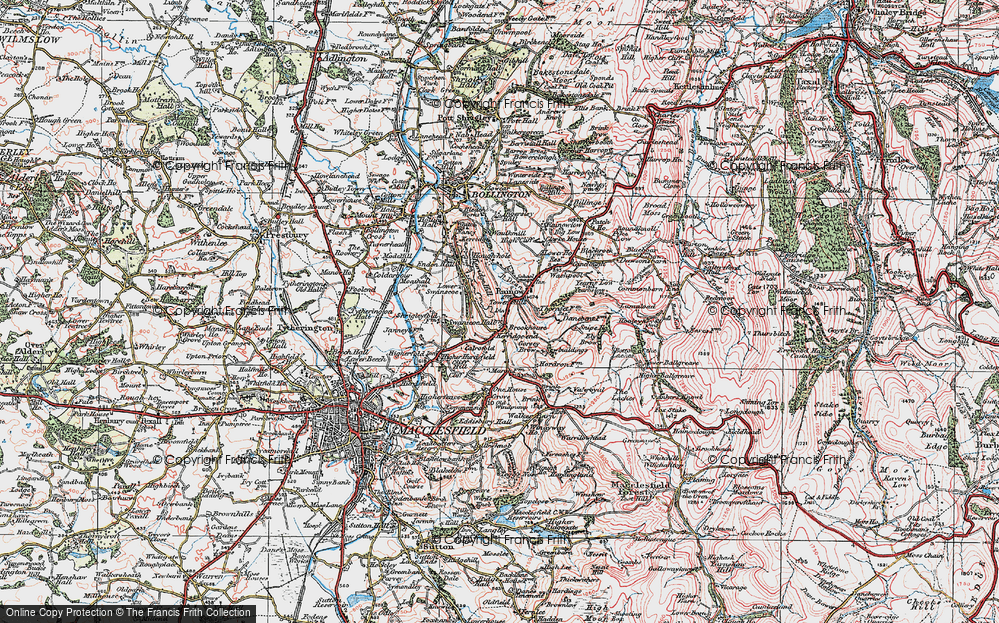 Old Map of Kerridge-end, 1923 in 1923