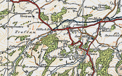 Old map of Kerry in 1920
