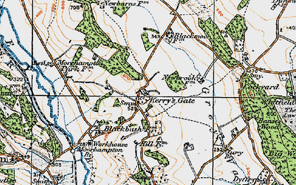 Old map of Kerry's Gate in 1919