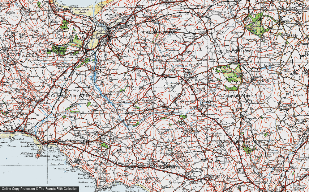 Old Map of Kerthen Wood, 1919 in 1919