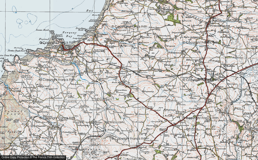 Old Map of Kestle Mill, 1919 in 1919