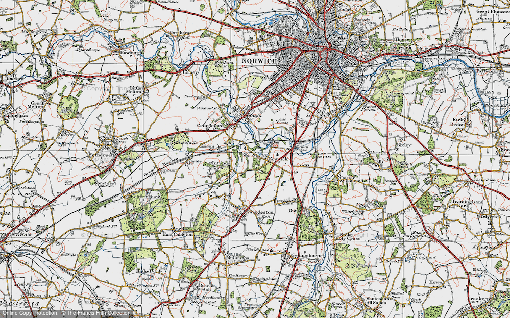 Old Map of Keswick, 1922 in 1922