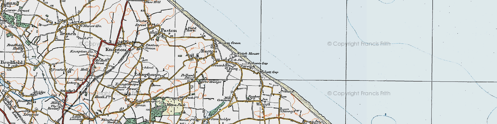 Old map of Keswick in 1922