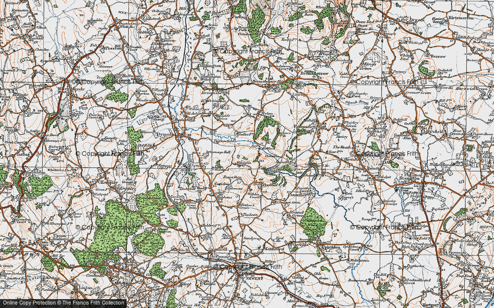 Old Map of Ketford, 1919 in 1919
