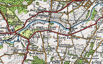 Old map of Kettle Corner in 1921