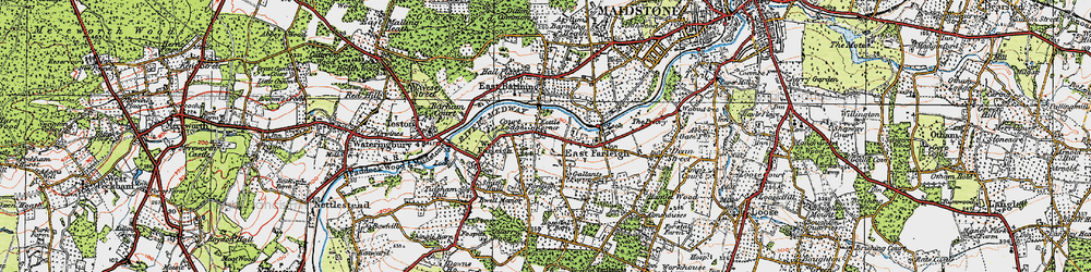 Old map of Kettle Corner in 1921
