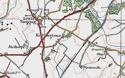 Old map of Kettlestone in 1921