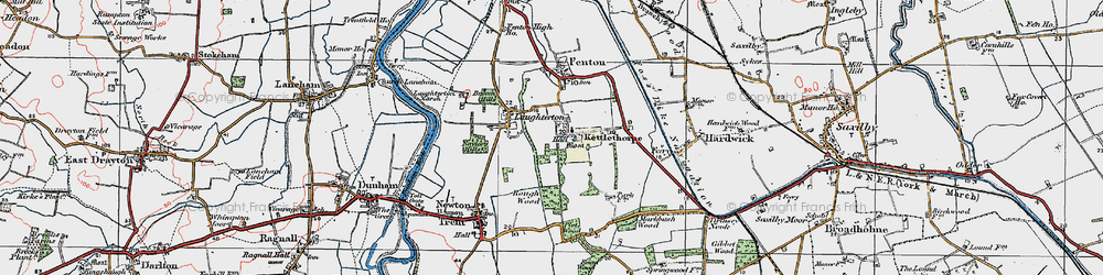 Old map of Kettlethorpe in 1923