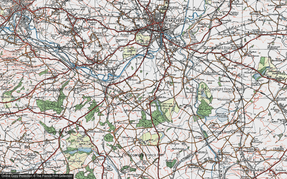 Old Map of Kettlethorpe, 1925 in 1925