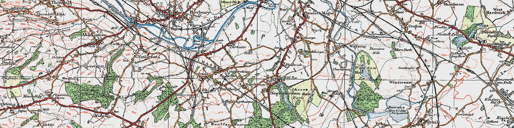 Old map of Kettlethorpe in 1925
