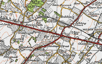 Old map of Keycol in 1921