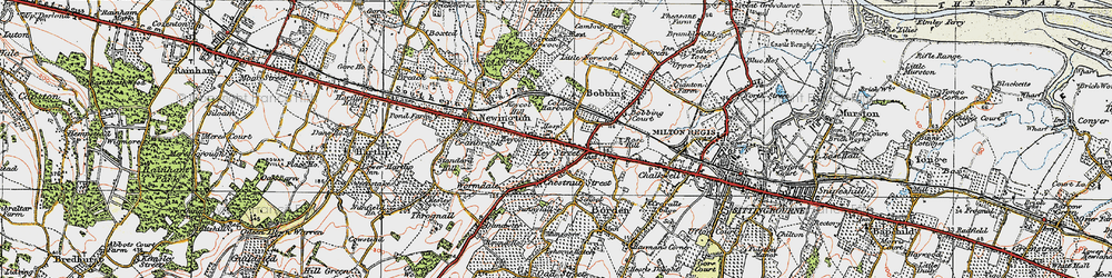 Old map of Keycol in 1921