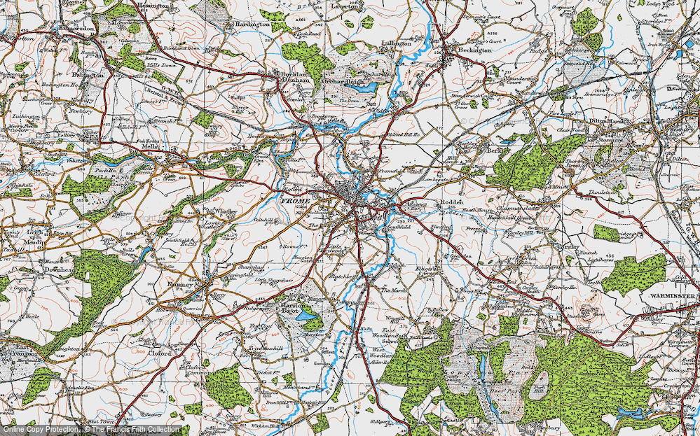 Old Map of Keyford, 1919 in 1919