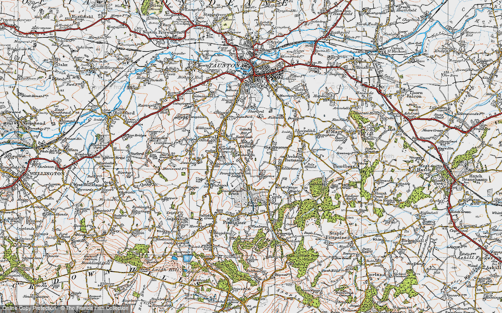 Old Map of Kibbear, 1919 in 1919