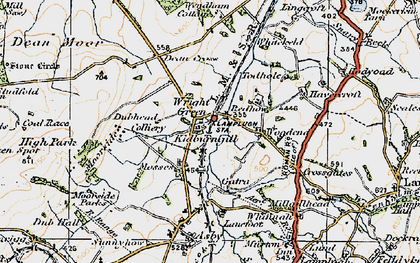 Old map of Wright Green in 1925