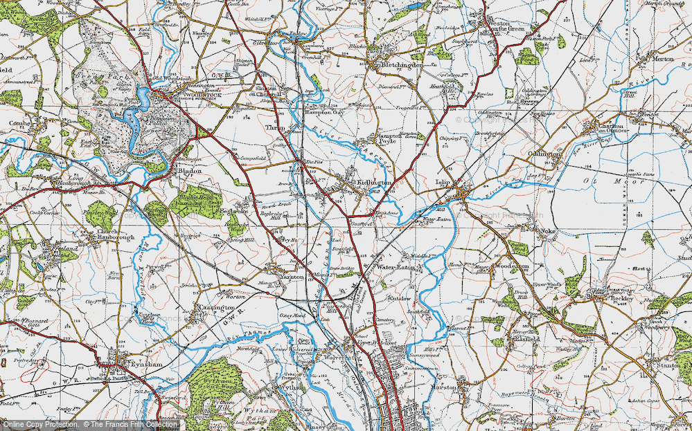 Old Map of Kidlington, 1919 in 1919