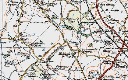 Old map of Kidnal in 1921