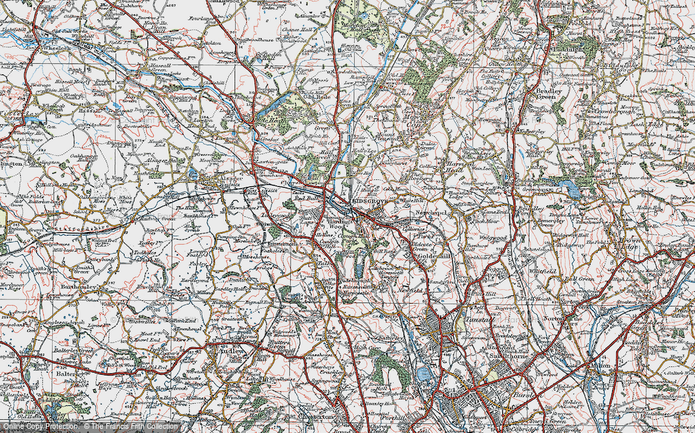 Old Map of Kidsgrove, 1923 in 1923