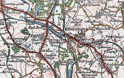 Old map of Kidsgrove in 1923