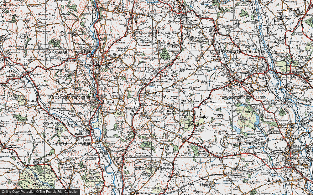 Old Map of Kilburn, 1921 in 1921