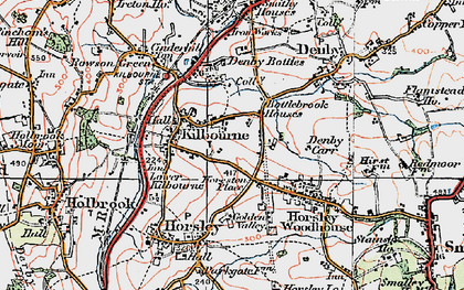 Old map of Kilburn in 1921