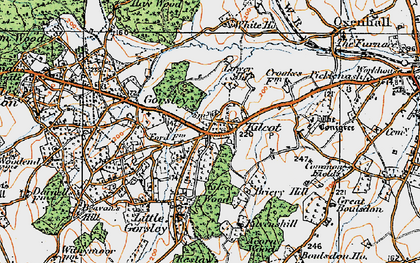 Old map of Kilcot in 1919
