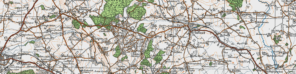 Old map of Kilcot in 1919