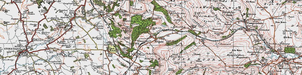 Old map of Kildale in 1925