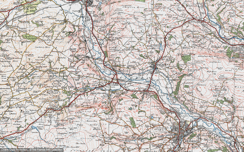 Old Map of Kildwick, 1925 in 1925
