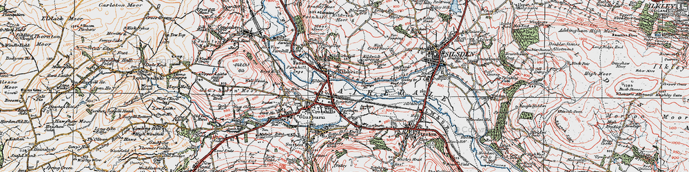 Old map of Kildwick in 1925